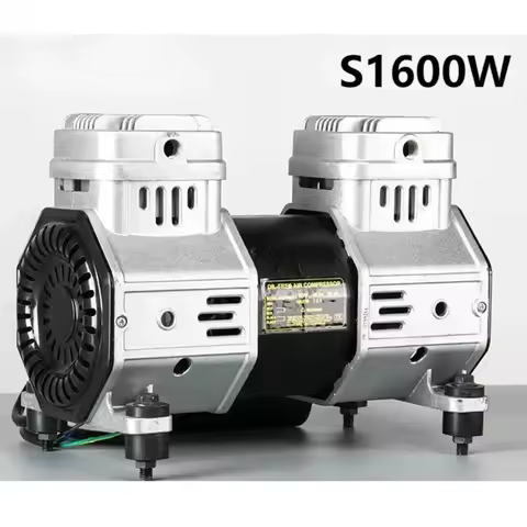 1600W 220V 140L/min 0.7mpa Silent Oil-free Engine Pump Air Compressor Accessories Pumping Copper Wir