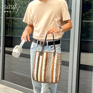 [Handmade/ 1 Bag Only] A4 Patchwork Shoulder Bag - กระเป๋าสะพายใหล่ A4 งานต่อผ้า