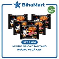 [SET5PACK]- Samyang - Samyang Spicy Chicken Dry Noodles Spicy Chicken Flavor, Traditional Spicy Chic