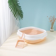 Cat Litter Box Cat Litter Tray With Scoop Kitten Litter Box 猫砂盆 猫砂铲