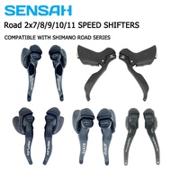 ▲◘✈SENSAH Shifters Road Bike Shifters 2x7/2x8/2x9/2x10/2x11 Speed Sti shifters Bicycle Brake Lever B