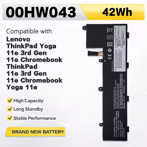 PowerHub 00HW043 Laptop Battery Compatible with Lenovo SB10J78992 00HW044 SB10J78991 00HW042 SB10J78