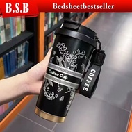 Water Tumbler Colour Bottle Thermos Tumbler Water Bottle Straw Cup Stainless Steel 530ml cawan termo