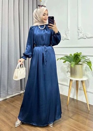 DRESS LUNA/ DRESS SHIMER/ ATASAN WANITA/DRESS PREMIUM BAHAN CRADENZA SHIMMER SILK/GAMIS LUNA DRESS