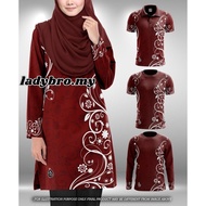 Baju Muslimah Couple Set Jersey Plus Size