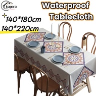 [SG STOCK] PVC Table Cloth Waterproof Oil-proof 140×180cm 140×220cm Tablecloth Dining Table Cover