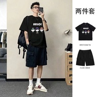 CT302+DK203#P36#220g纯棉落肩+High Quality Overall Shorts#S-3XL #
