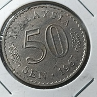 Koin Malaysia 50 Sen Kaydate Tahun 1967 (Tp448)