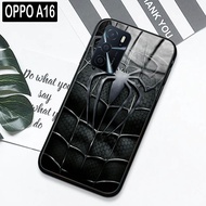 - Oppo A16 - Softcase Glas Kaca - Spiderman - S17 - Casing Hp - Pelindung hp-Case Handphone- Casing Hp- - Oppo A16 - Pelindung hp-Case Handphone Oppo A16 Terbaru -