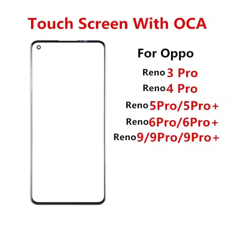Outer Screen For OPPO Reno 9 Pro Plus 6 5 3 Reno9 Front Touch Panel LCD Display Out Glass Cover Lens