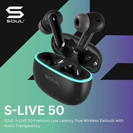 Soul S-live 50 Premium Low Latency True Wireless Earbuds - Black_ Navy Blue