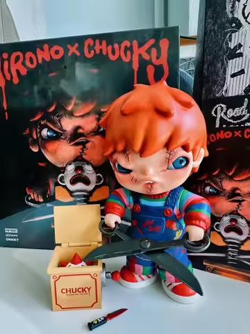 POPMART Hirono×chucky Chagi's "Ghost Baby Return" Joint Overseas Limited Big Baby Trend Blind Box Cu