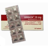 Serrata (Serratiopeptidase 10mg) Tablet Strip 10's