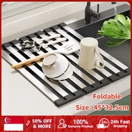 304 Stainless Steel kitchen sink drainer Foldable Kitchen Sink Drainer Basket, Kitchen Organizing