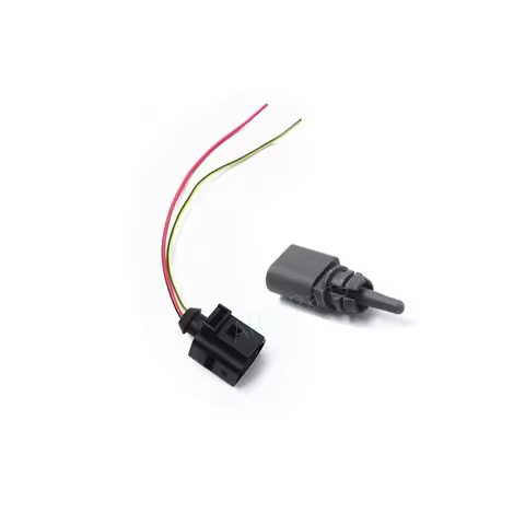 Ambient Air Temperature Sensor With Connector Plug 5QD820535 8Z0820535B 1J0973702 For Audi A3 A4 S5 