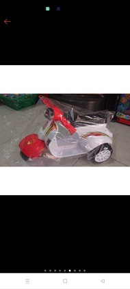 Mainan Sepeda Vespa Anak Roda 3 Mini Mainan Motor Motoran Pespa Dorong Mobilan Bisa Di Naiki
