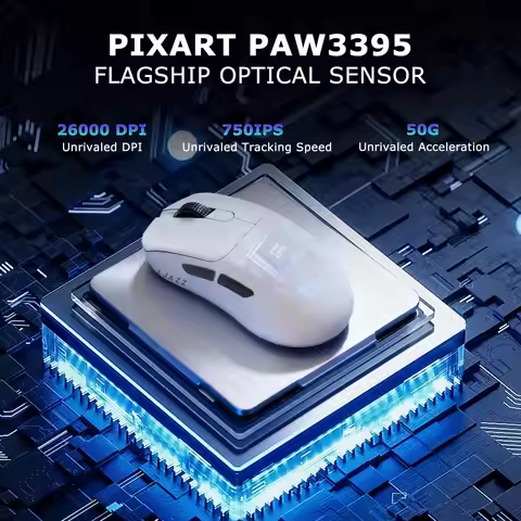 Ajazz AJ179 Apex AJ179PRO 8kHZ Wireless Gaming Mouse PAW3950 Sensor 30000DPIR GB Charging Dock Macro