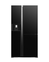 HITACHI ตู้เย็น 2 ประตู Side By Side 20.1 คิว 569 ลิตร รุ่น R-MX600GVTH1 สีกลาสแบล็ก