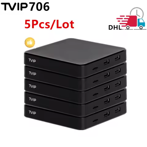 5pcs TVIP S-Box v.706 2GB 8GB 4K Ultra HD IPTV box Android 11.0 TV BOX Amlogic S905W2 2.4/5G WiFi Be