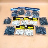 CABLE CLIPS WIR ORGANIZER TOX SCREW EXPANSION PIPE AND TOX WITH SCREW