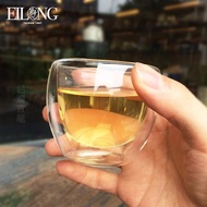 Thickened High Borosilicate Double Layer Heat Resistant Glass Tea Cup Beverage Soda Cup Taiwan EILON
