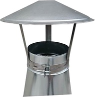 Flue Caps, Chimney Cap, 304 Stainless Steel Fireplace Chimney Cover, with Adjustable Screws, Chimney