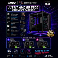 JUSTIT RYZEN 5 5600 AMD GAMING PC Package  ( 8GB & 240GB / 480GB / RTX 3050 6GB / RTX 5050 8GB / RTX