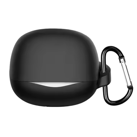 Silicone Earphone Cover with Carabiner Anti-fall Headphone Protective Case Multi-color Dust-proof fo