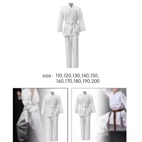 Karate Uniform Versatile Costume Elastic Waistband Karate suits Set Karate Gi