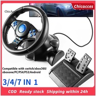 ChicAcces Controller Wheel with Manual Brake And Shift Functions 180 Degree Rotation Fully Compliant USB Power Delivery Realistic Control Game Racing Wheel for Switch/xbox360