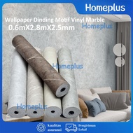 Marble Vinyl Wallpaper 0.6m*2.8m*2.5mm Waterproof & Oil Resistant - For Kitchen Bathroom Living Room
