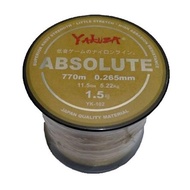 Yakuza Absolute Senar Pancing Kuat Anti Kusut 0.26mm Kuning Kecoklatan