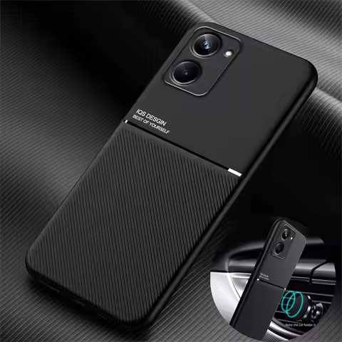 For Realme 10 Pro 5G Case Leather With Metal Plate Magnetic Holder Phone Case For Realme 10Pro Realm