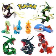 Pokemon Peluche Mega Rayquaza Plush Toy Groudon Kyogre Mudkip Torchic Treecko Anime Cartoon Stuffed 