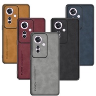 For OPPO Reno11 F Reno 11F Frosted Leather Casing Matting Anti-Shock Hard Plastic Skin Case for OPPO Reno 11F Reno11Pro Shockproof Cover