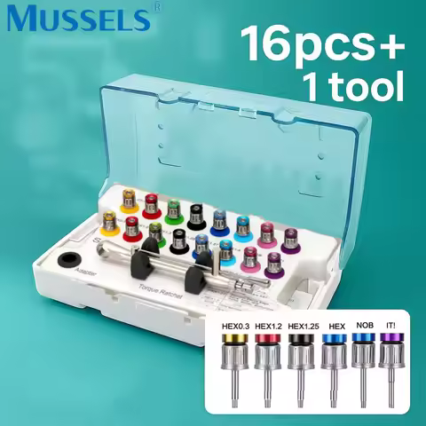 1SET Dental Implant Screw Removal Kit Torque Wrench Ratchet Screwdriver Hand Driver Hex Universal Pr