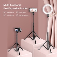 [LIX1] KINGJOY FL0591 56.4-inch Foldable Tripod Stand Aluminum Alloy 3kg/6.6lbs Load Capacity Compat