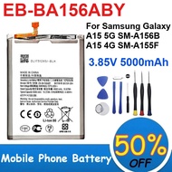 EB-BA156ABY Lithium Battery 3.85V 5000mAh Capacity for Samsung Galaxy A15 5G SM-A156B A15 4G SM-A155