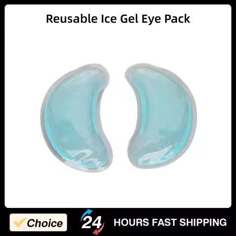 Portable Reusable Ice Gel Eye Pack Cooling Hot Cold Compress Gel Eye Pad for Eye Strain Swelling Dar