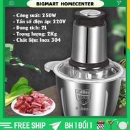 Multifunctional 4-Blade Stainless Steel Meat Grinder, Capacity 250W - Grind meat, grind garlic, grin