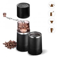 Nidouillet - EH002801研磨 沖泡一體 咖啡杯 咖啡壺 咖啡機 手動咖啡豆研磨機 旅行便攜 黑色