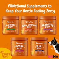 Zesty Paws Premium Quality Cat and Dog Supplements Bites Soft Chews (8-in-1 Multifunctional, Senior 