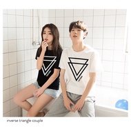Wholesale Clothes Bestseller Twins Latest Couple T-Shirts Cool Cute Triangle inverse