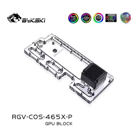Bykski Acrylic Distro Plate /Board Reservoir for Corsair 465X Computer Case /Water Cooling System RG