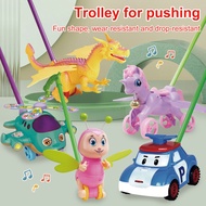 Baby Push Walker Learning Walker with Handle & Wheels Multifunctional Early Childhood Education Baby