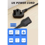 UK Power Cord IECC13 To BS1363,185cm/72.8 Inches, 105CM/41Inch,250V~ 10A 2500W,Suitable For Desktop