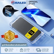 MAILESI ฟิล์มกระจกเต็มจอ การจัดตำแหน่งอัตโนมัติ สำหรับiPhone15 PRO Max/14/13 Pro Max/13Pro/12 Pro Max/11 Pro/XR