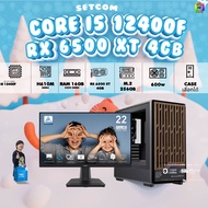 SETCOM + MONITOR BONMECOM2 ครบเซ็ตพร้อมจอ/ CPU i5 12400F / RX 6500 XT 4GB / Case เลือกแบบได้ครับ