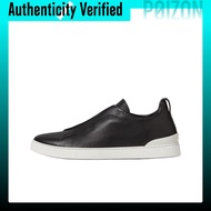 Ermenegildo Zegna Triple Stitch Skate Shoes Mens Low Top Black LHOTA-S5207Z-NER