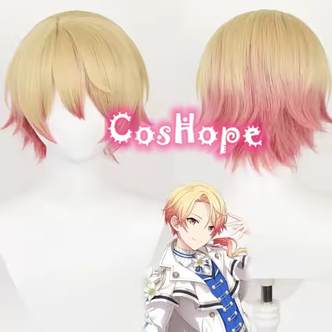 Tenma Tsukasa Cosplay Wig Pink Blonde Wig Cosplay Anime Cosplay Wigs Heat Resistant Synthetic Wigs